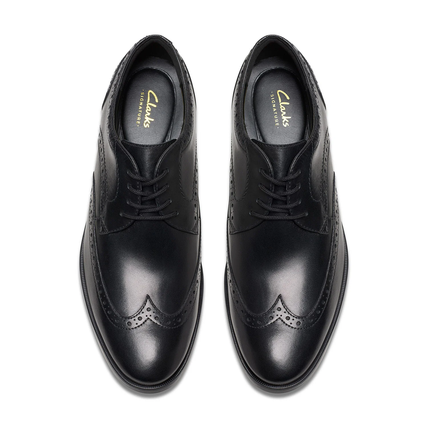 Clarks Men Brandon Limit Black Shoes - Image 5