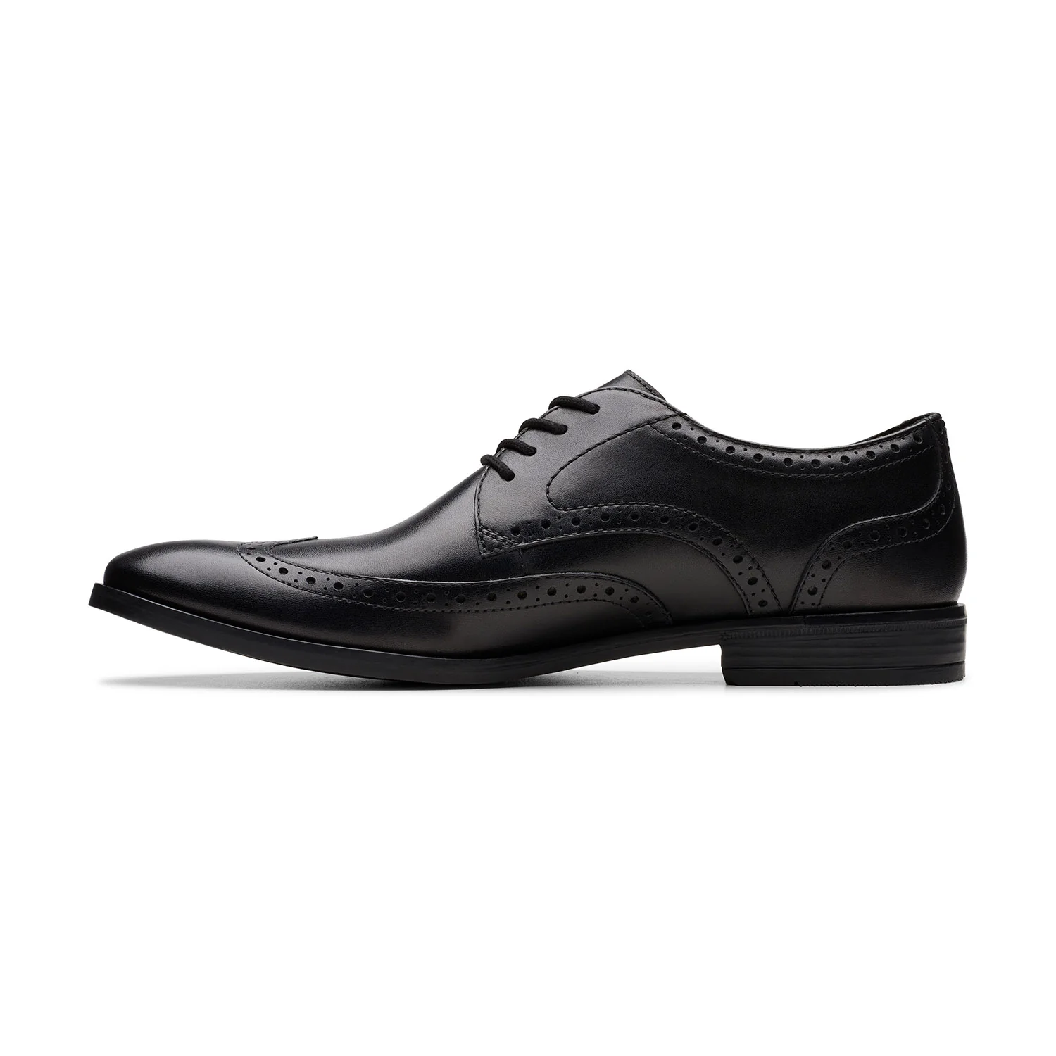 Clarks Men Brandon Limit Black Shoes - Image 7