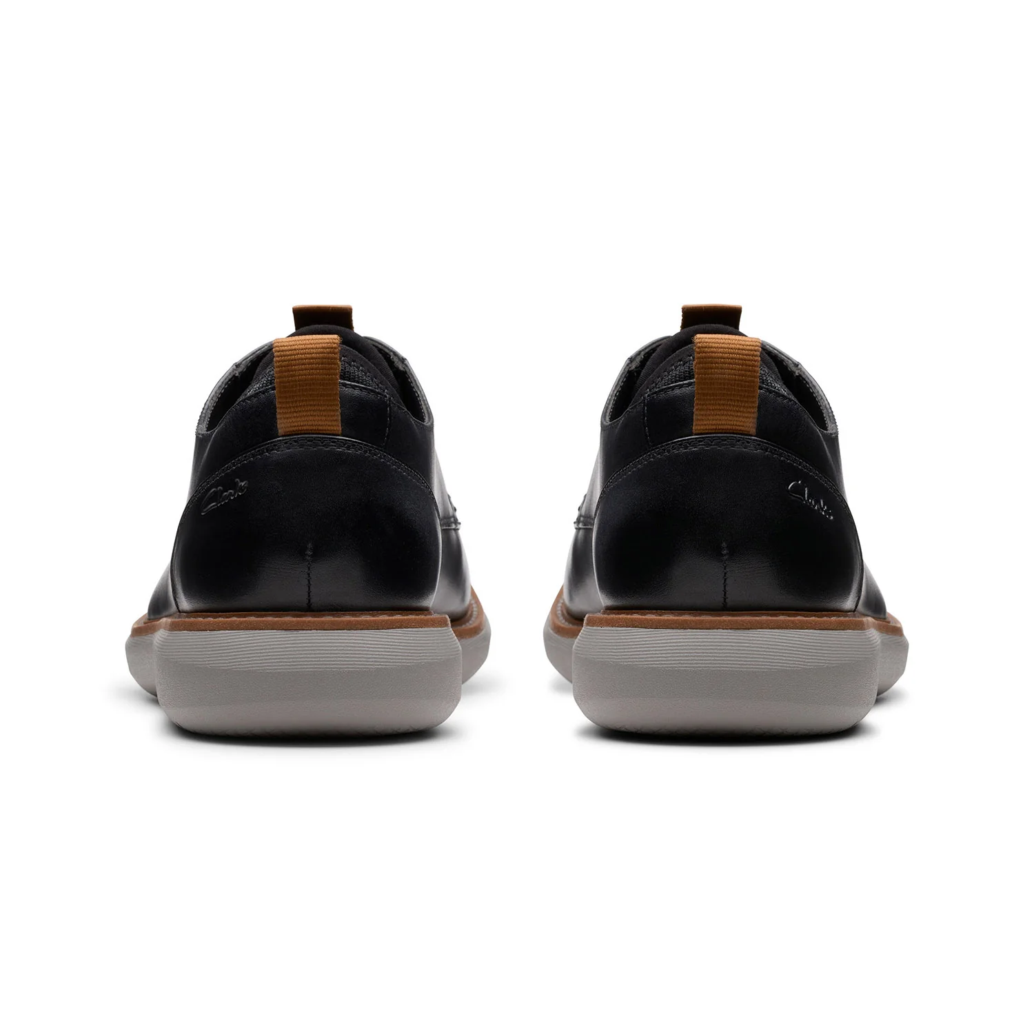 Clarks Men Brantin Plain Black Shoes - Image 3