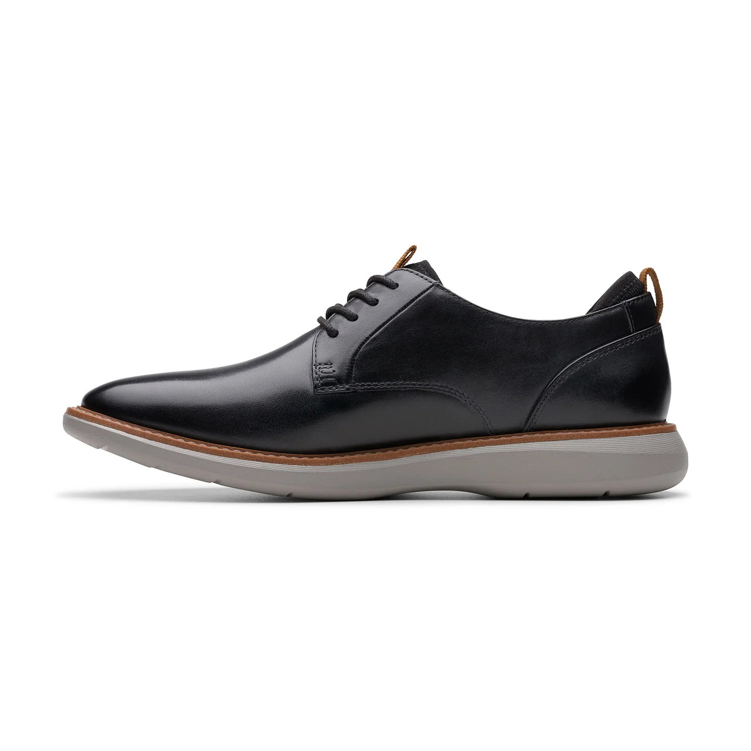 Clarks Men Brantin Plain Black Shoes - Image 7