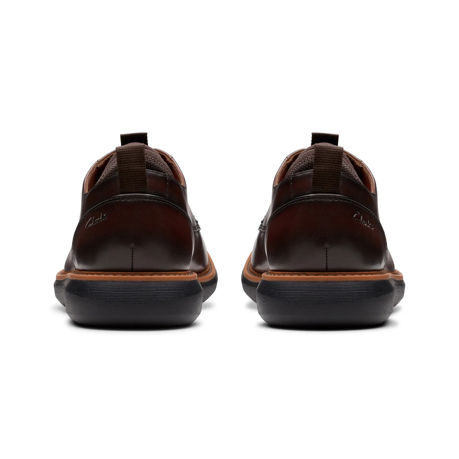 Clarks Men Brantin Plain Brown Shoes - Image 3