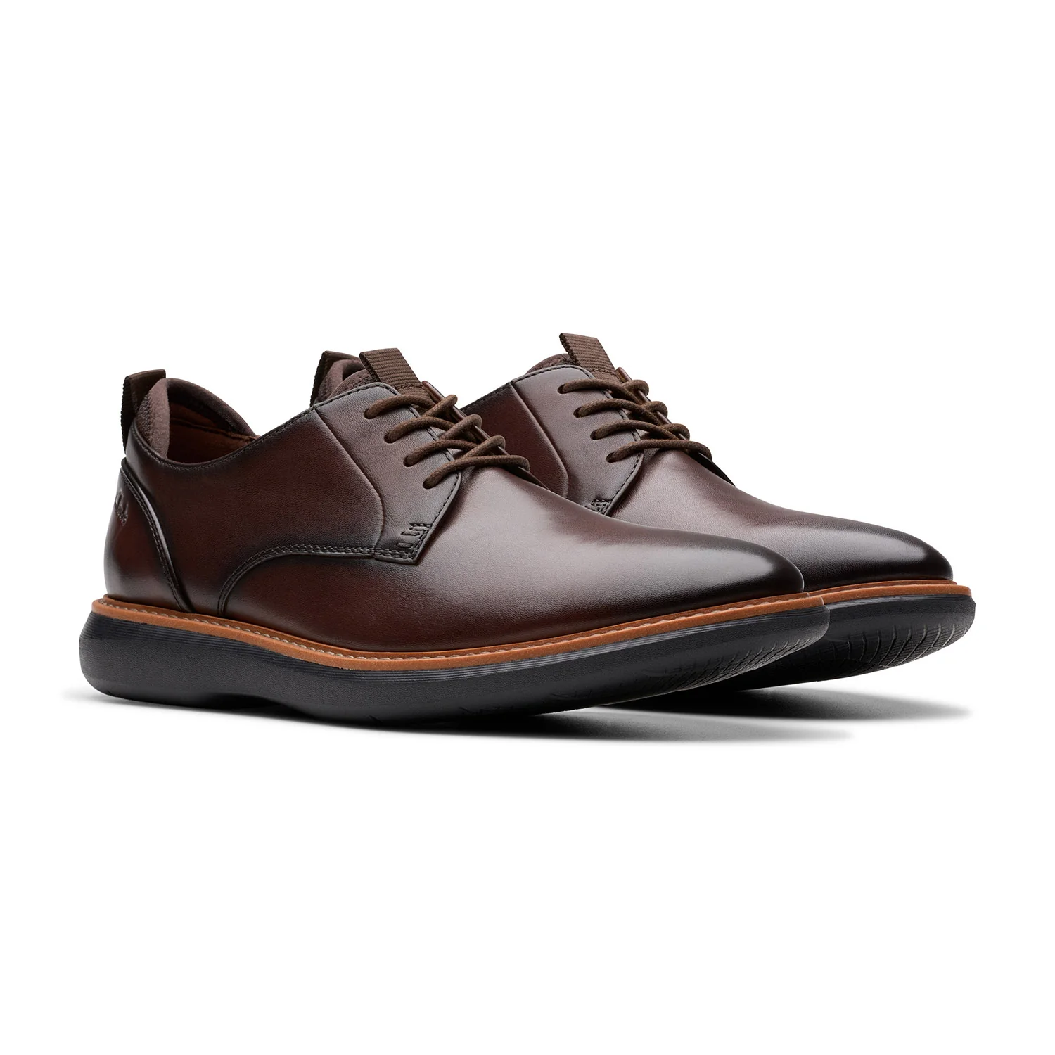 Clarks Men Brantin Plain Brown Shoes - Image 6