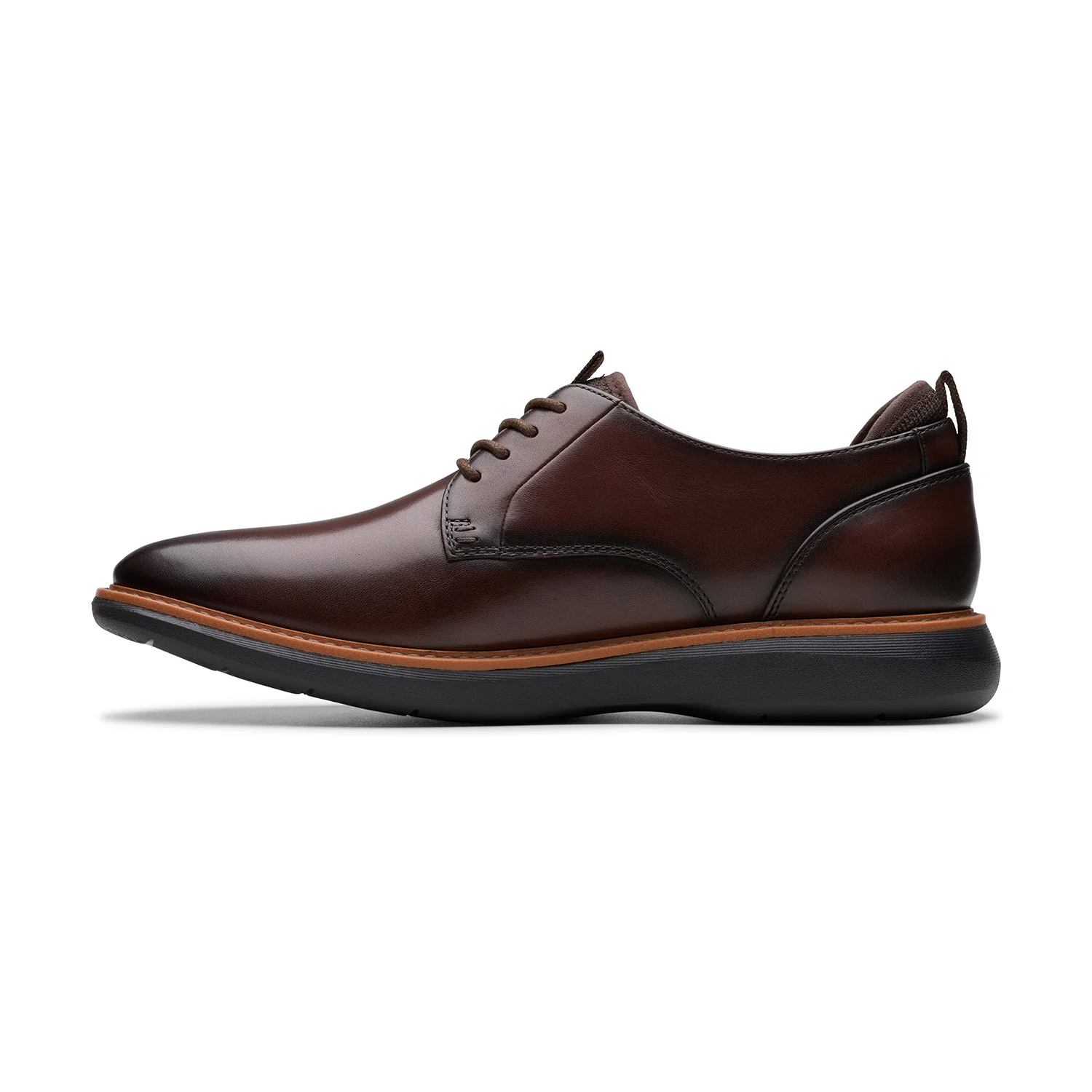 Clarks Men Brantin Plain Brown Shoes - Image 7