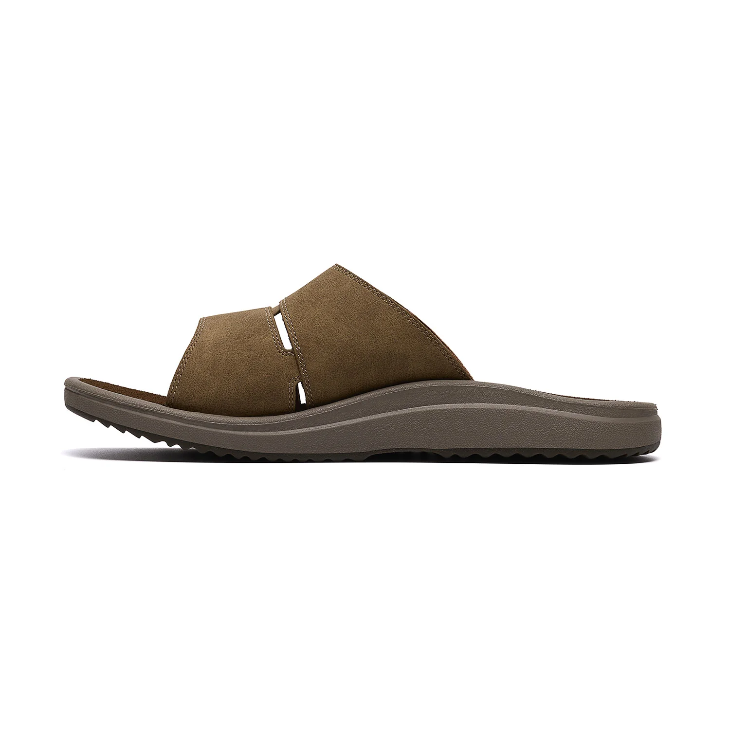 Clarks Men Brinkley Slide Beige Sandals - Image 6