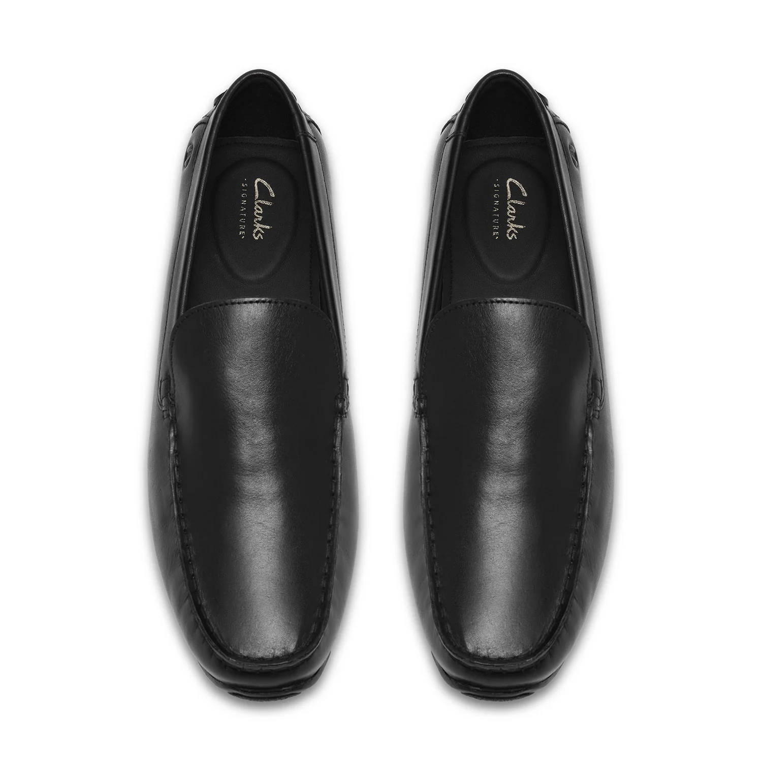 Clarks Men Corsely Plain Black Shoes - Image 5