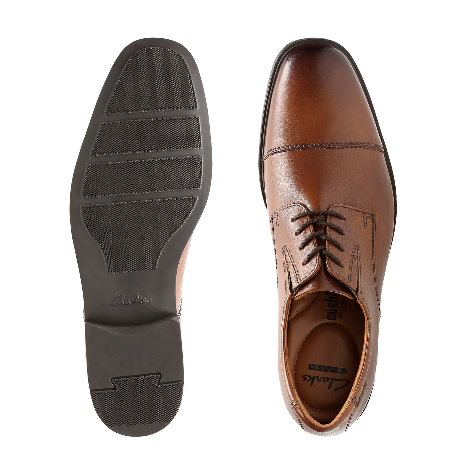 Clarks Men Tilden Cap Tan Shoes - Image 7