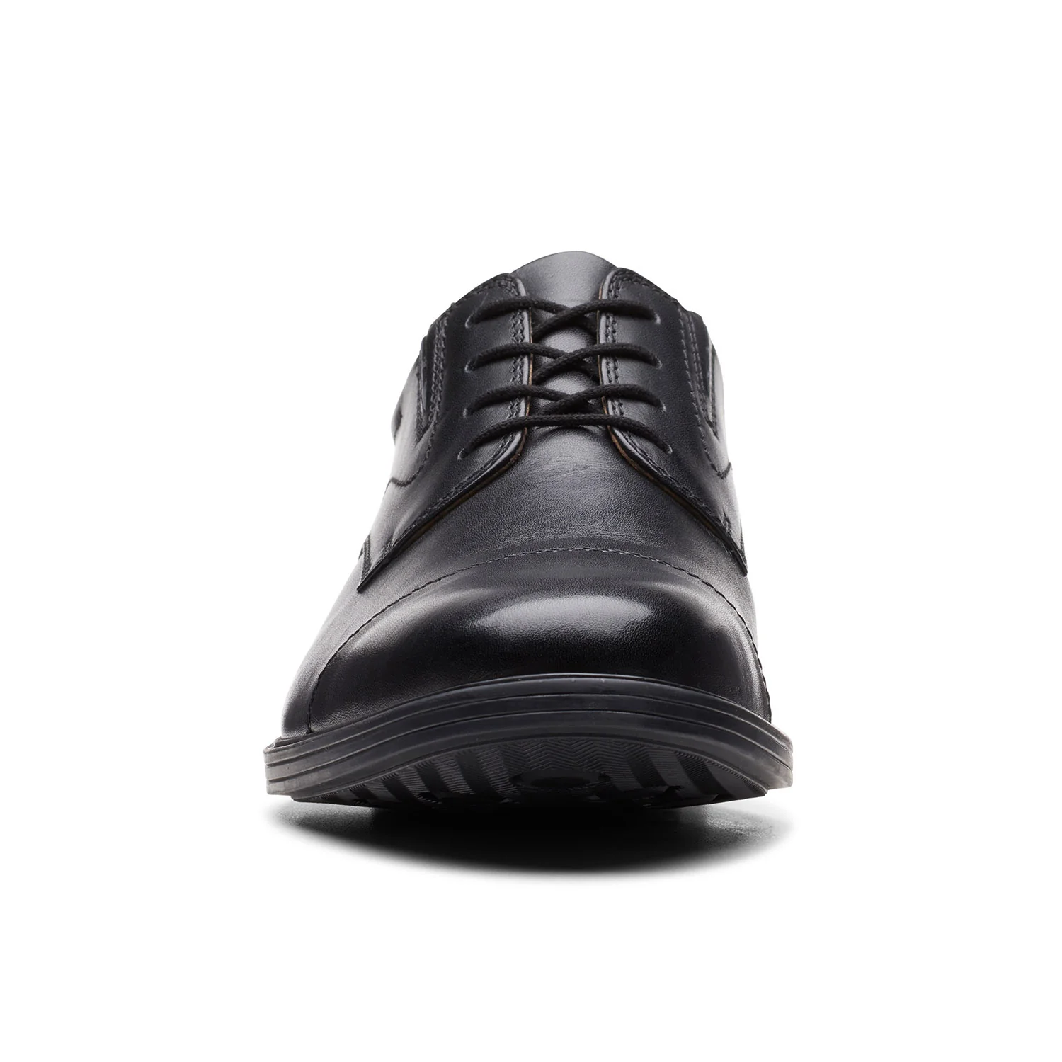 Clarks Men Whiddon Cap Black Shoes - Image 6
