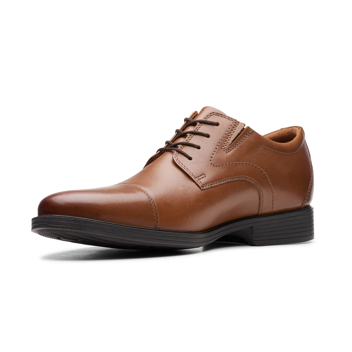 Clarks Men Whiddon Cap Tan Shoes - Image 4