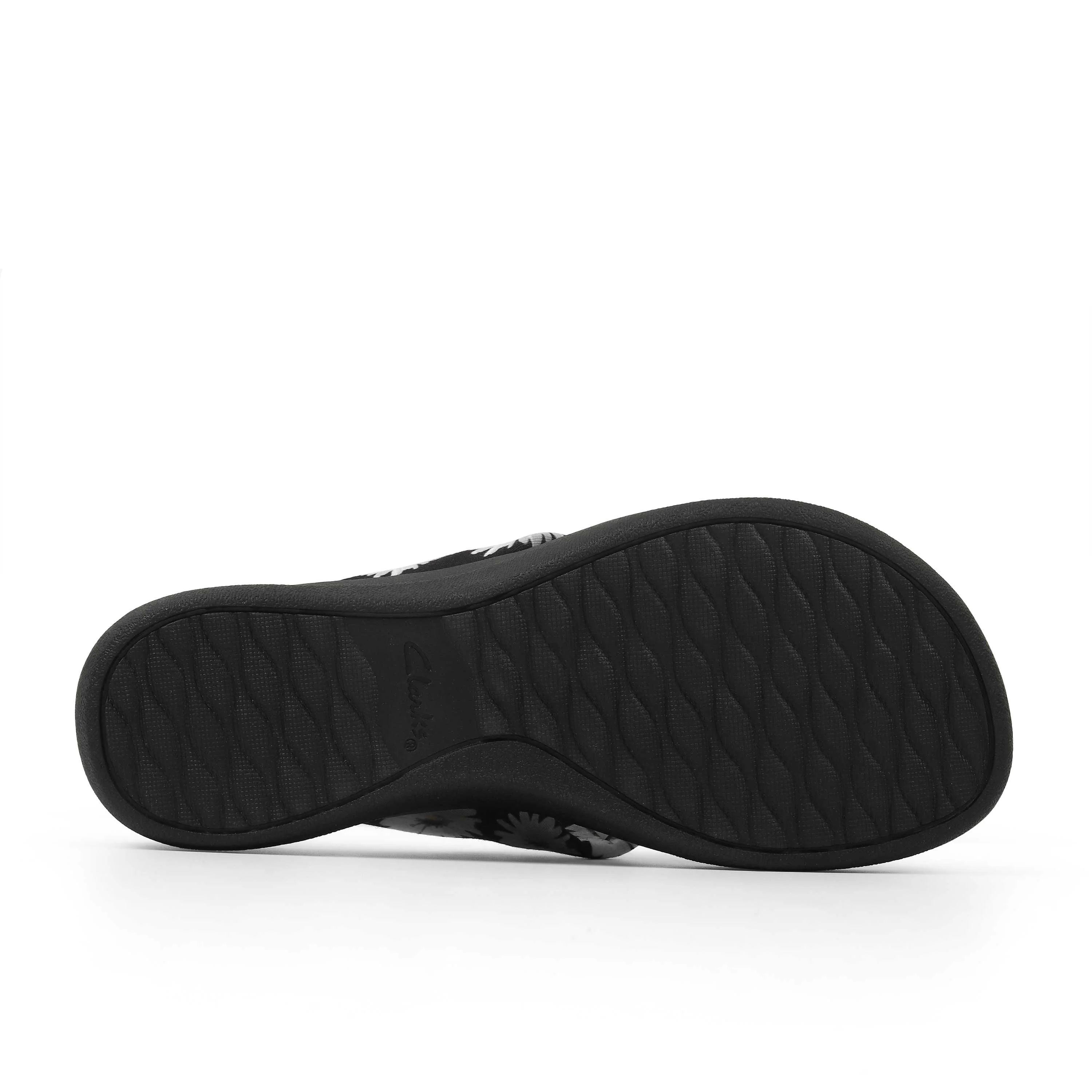 Clarks Women Arla Glison Black Multi Flip Flop - Image 3
