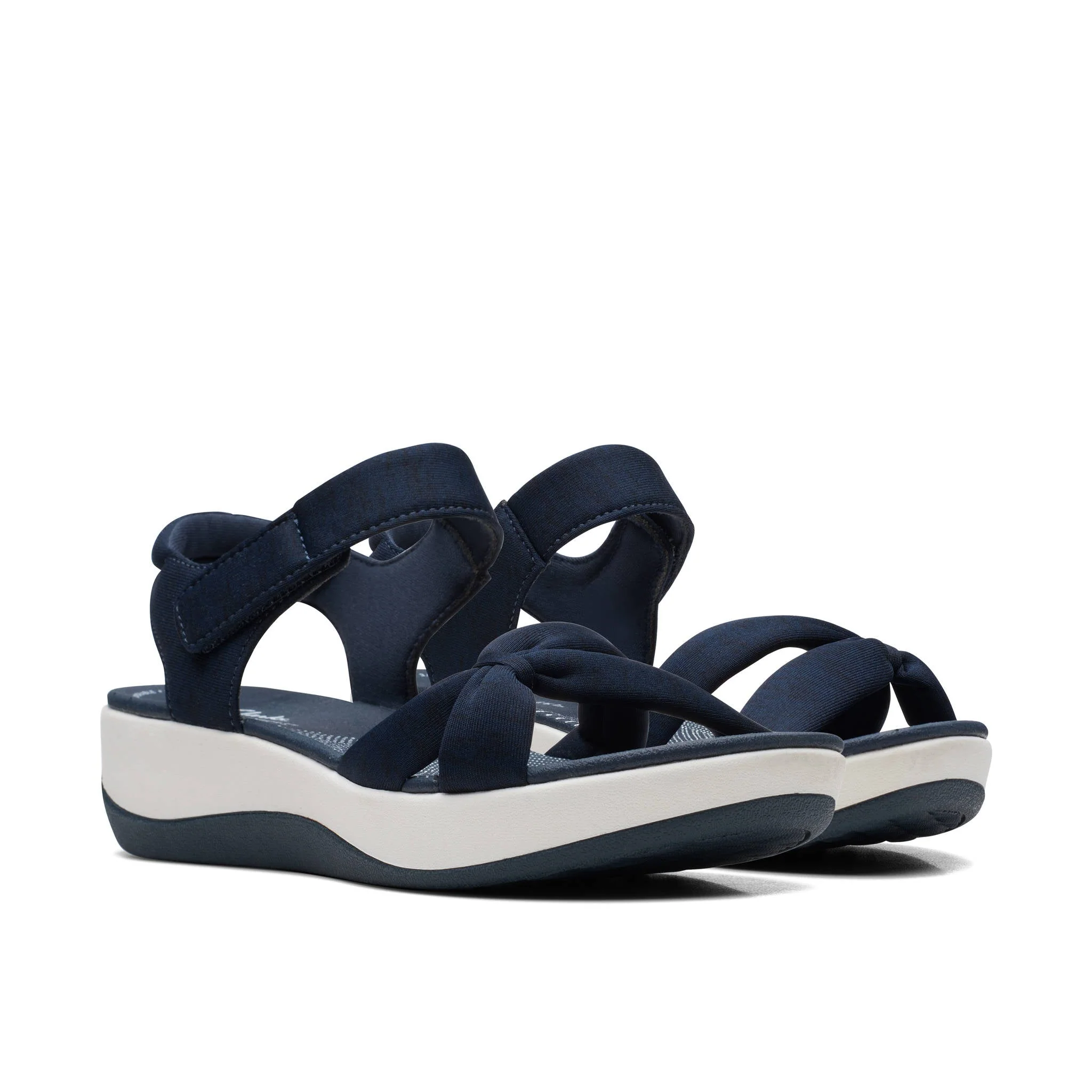 Clarks Women Arla Shore Navy Sandal - Image 4