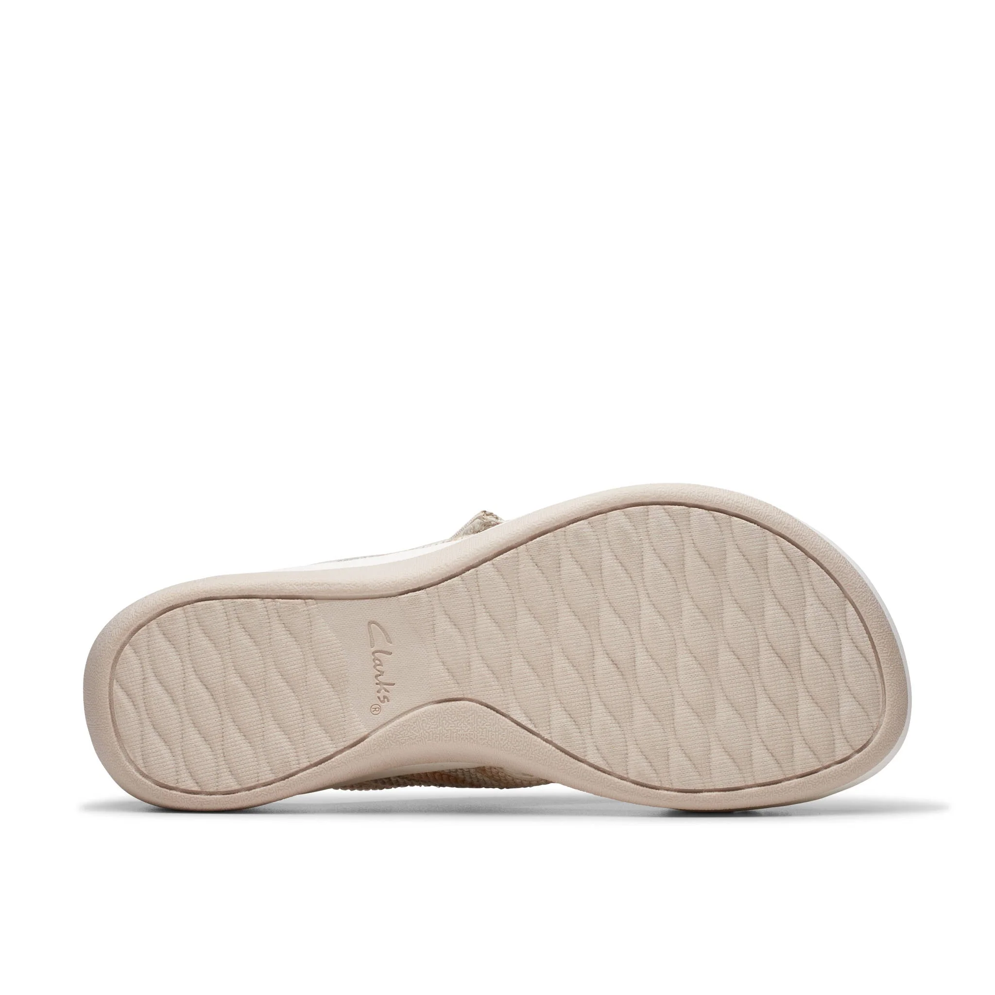 Clarks Women Arla Wave Beige Slide - Image 3