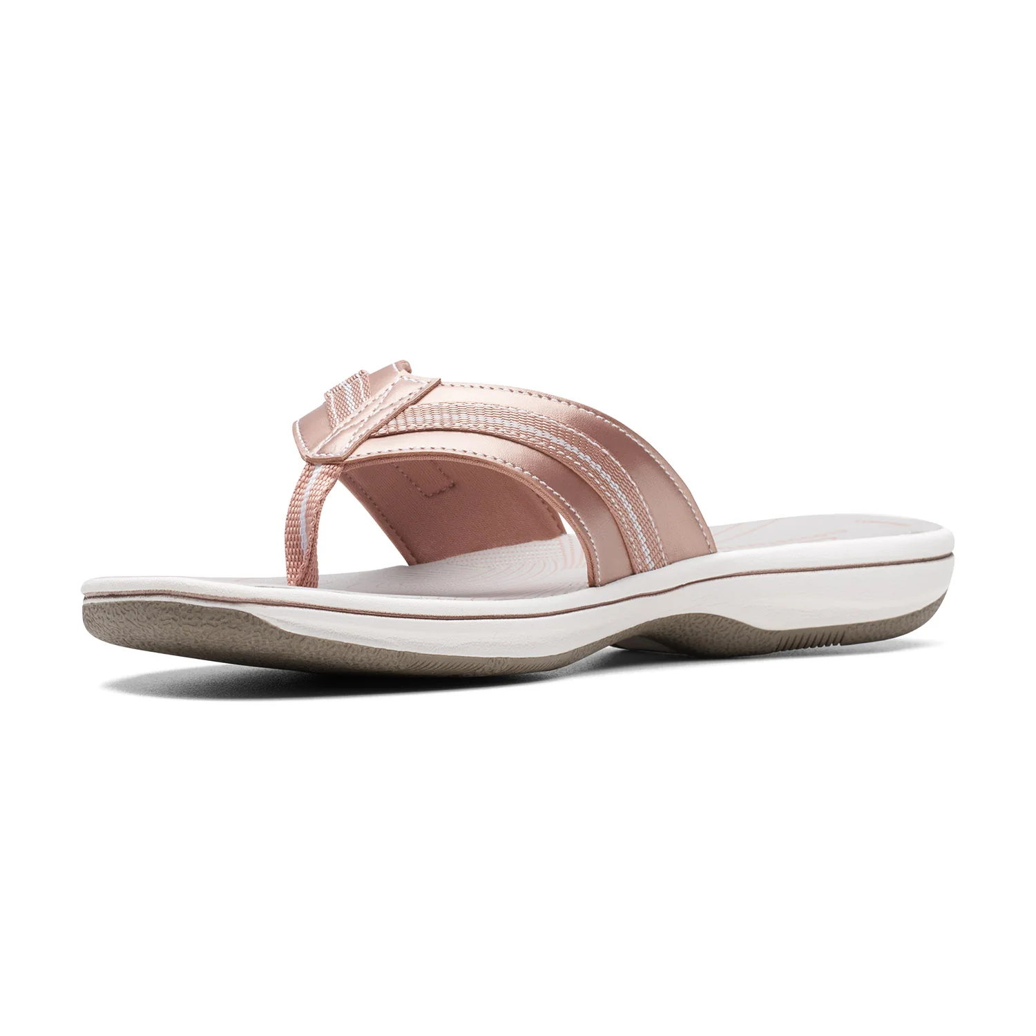 Clarks Women Brinkley Jazz Rose Gold Sandals - Image 4