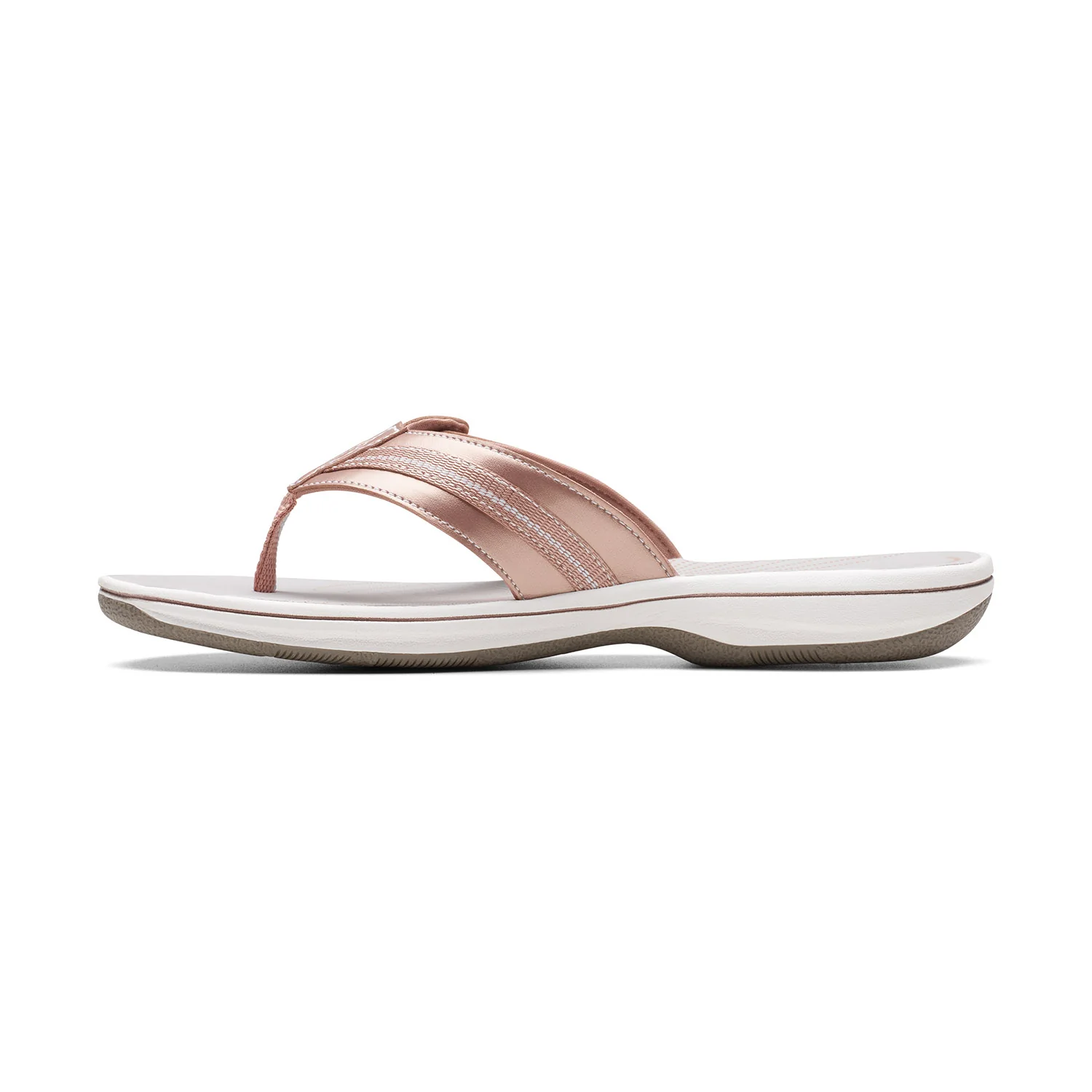 Clarks Women Brinkley Jazz Rose Gold Sandals - Image 5