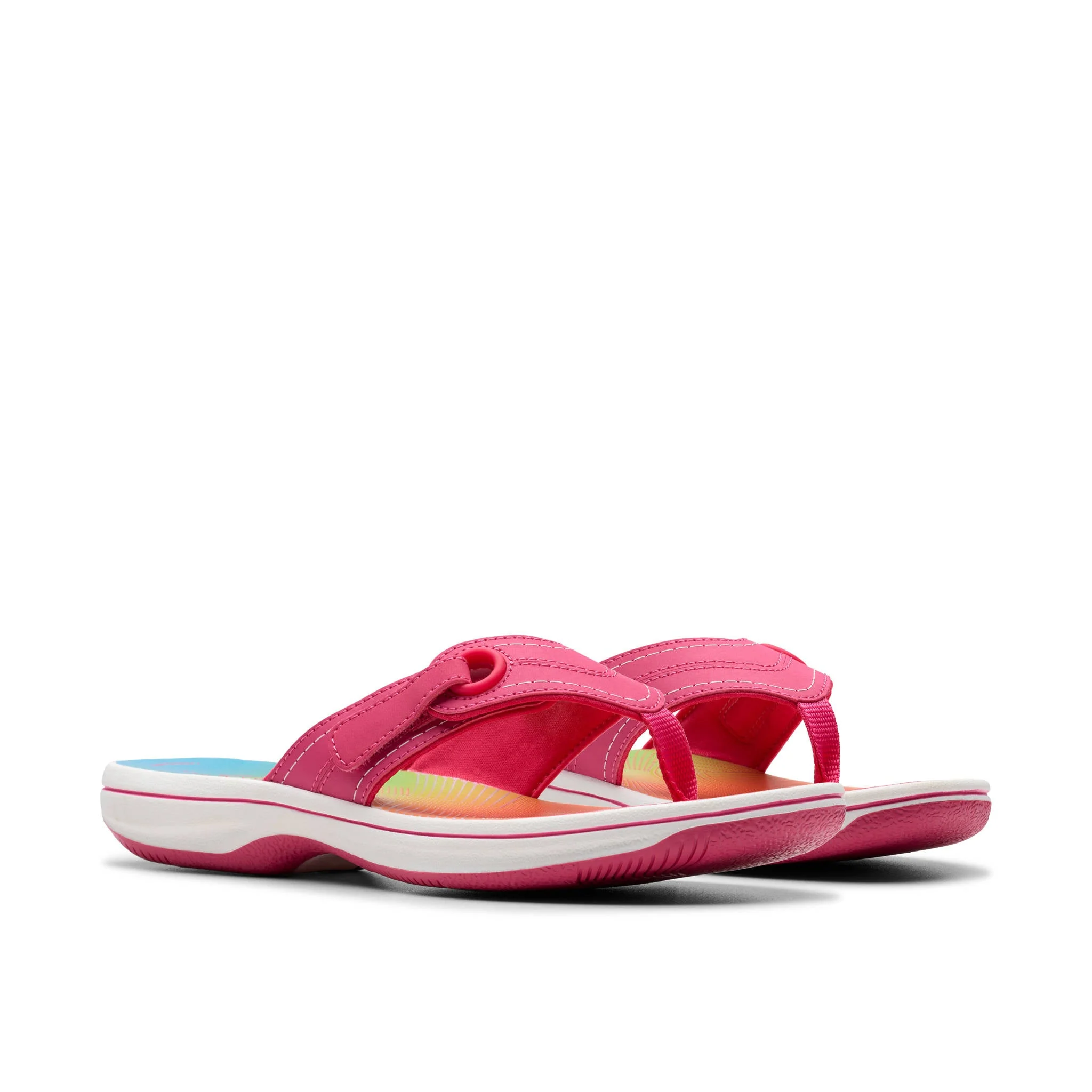 Clarks Women Brinkley Reyna Pink Flip Flop - Image 4