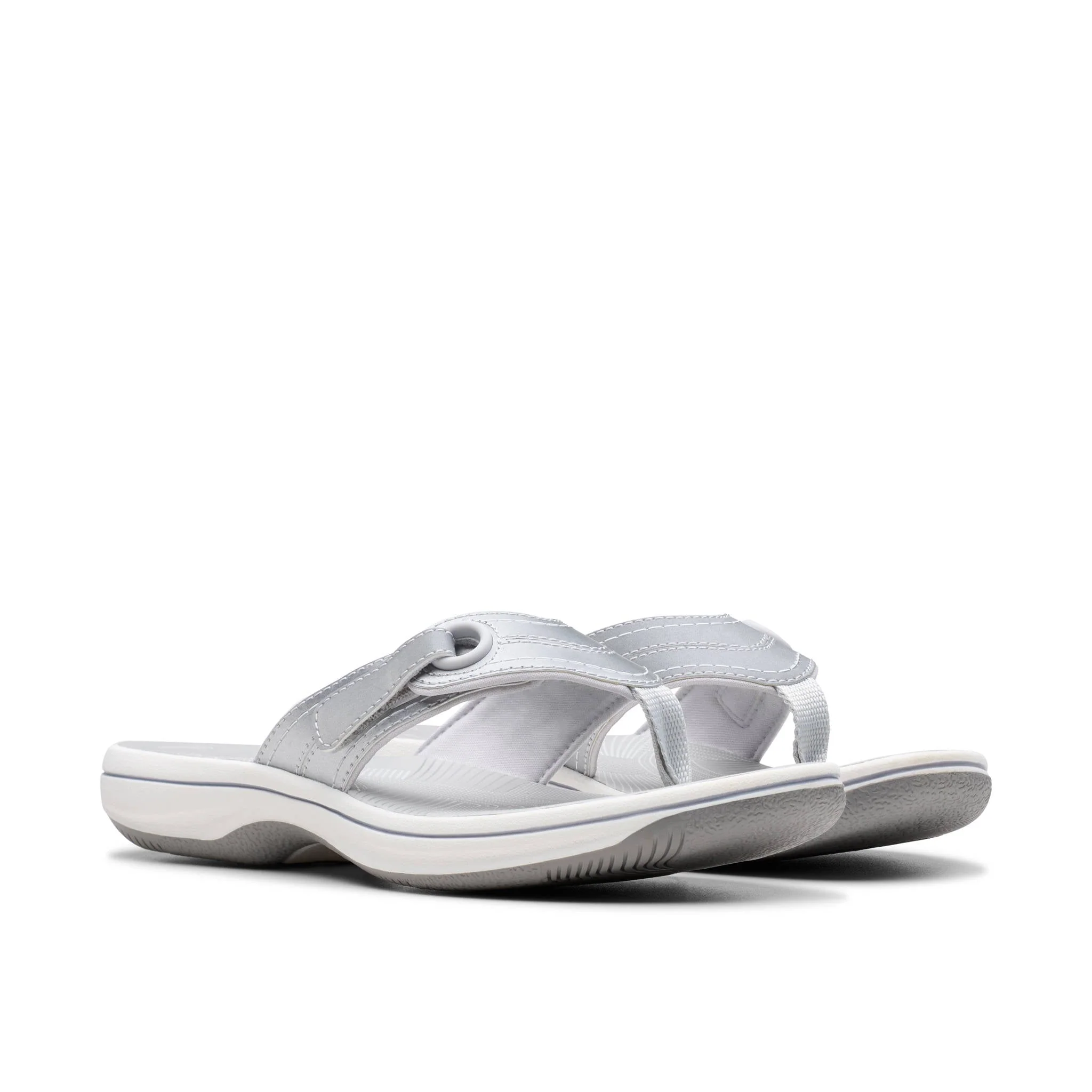 Clarks Women Brinkley Reyna White Flip Flop - Image 4