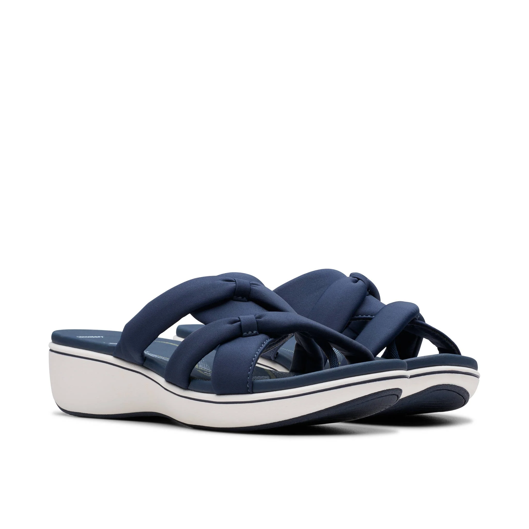Clarks Women Brinkleyrae Cam Navy Slide - Image 4