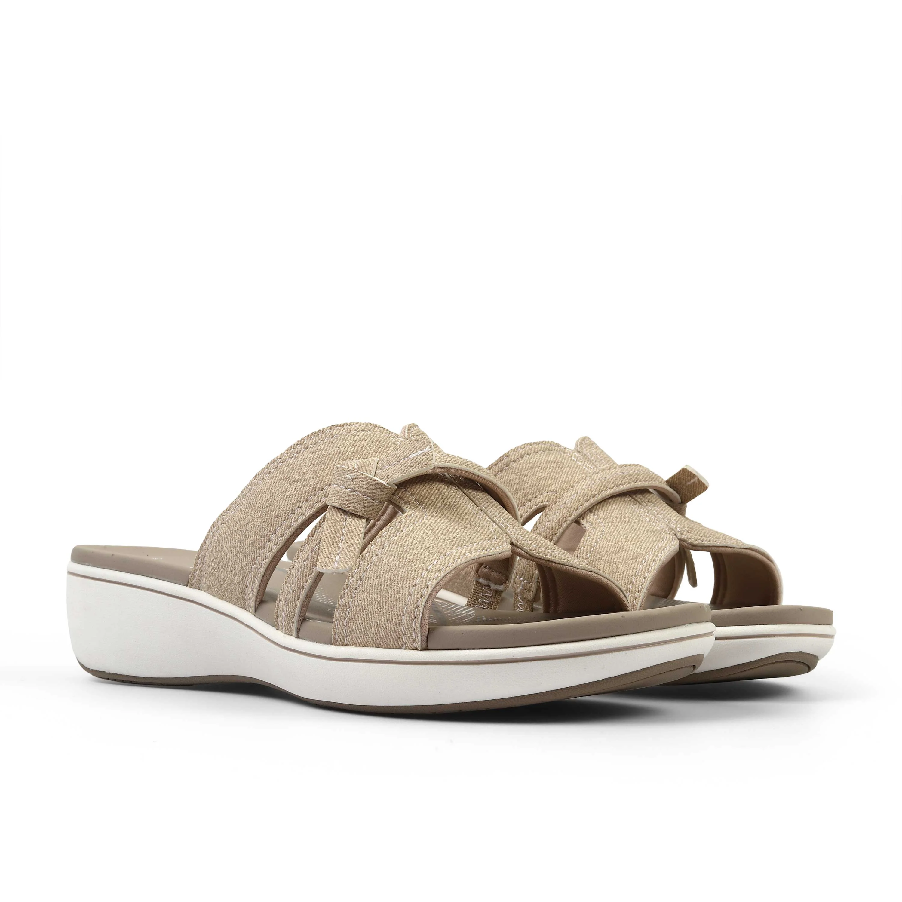 Clarks Women Brinkleyrae Mia Beige Slide - Image 4