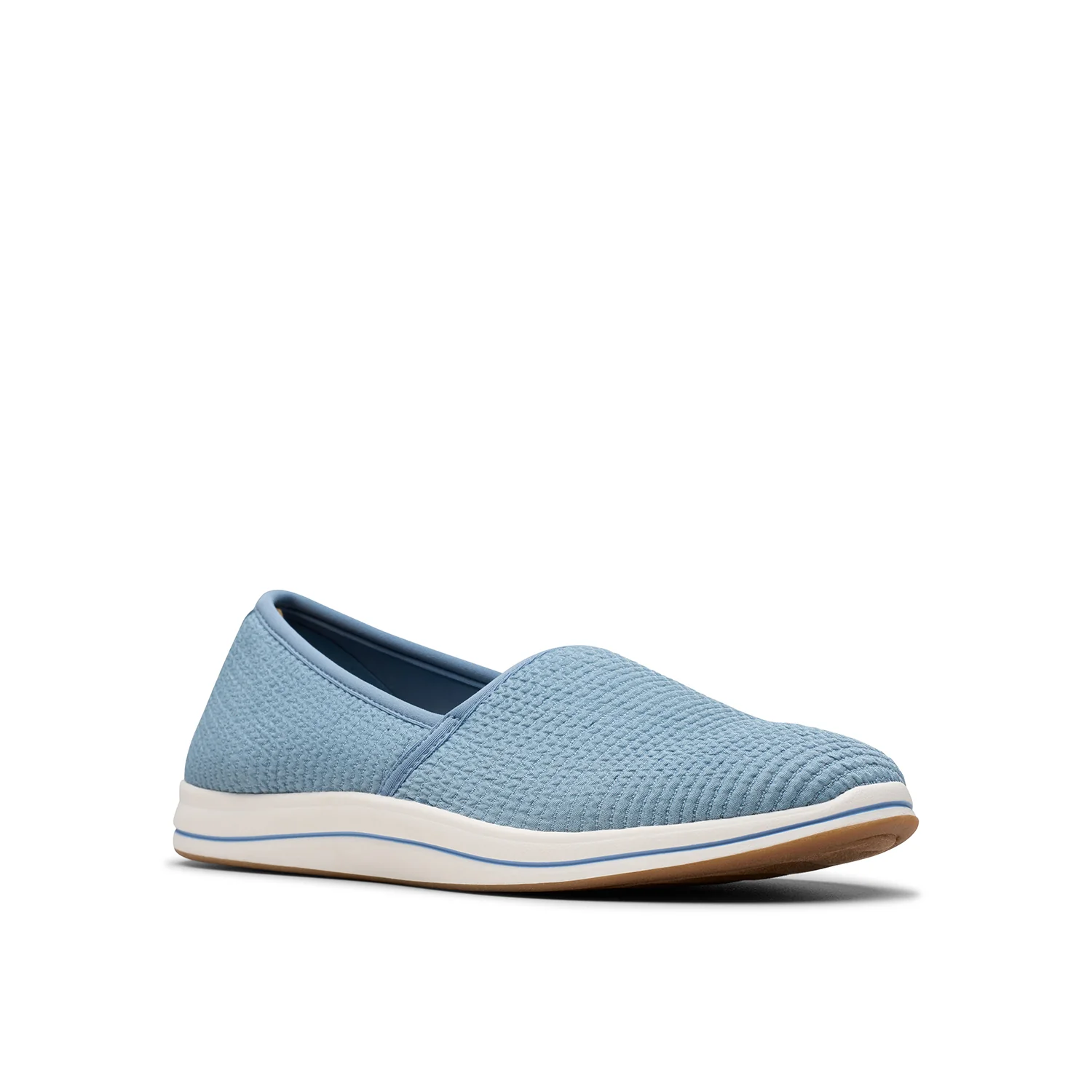 Clarks Women Brinkleystretch Light Blue Slip-On - Image 7