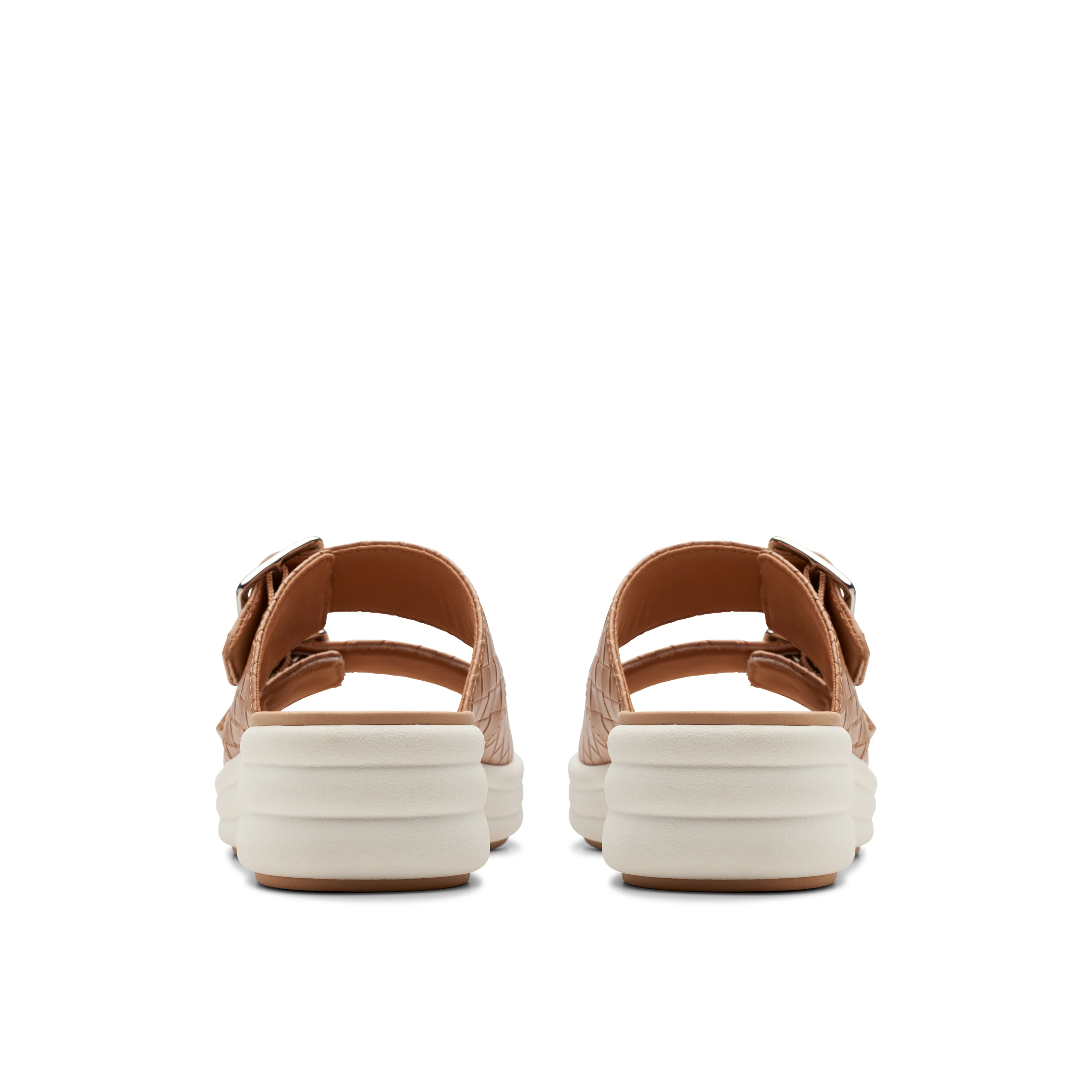 Clarks Women Drift Buckle Beige Slide - Image 6