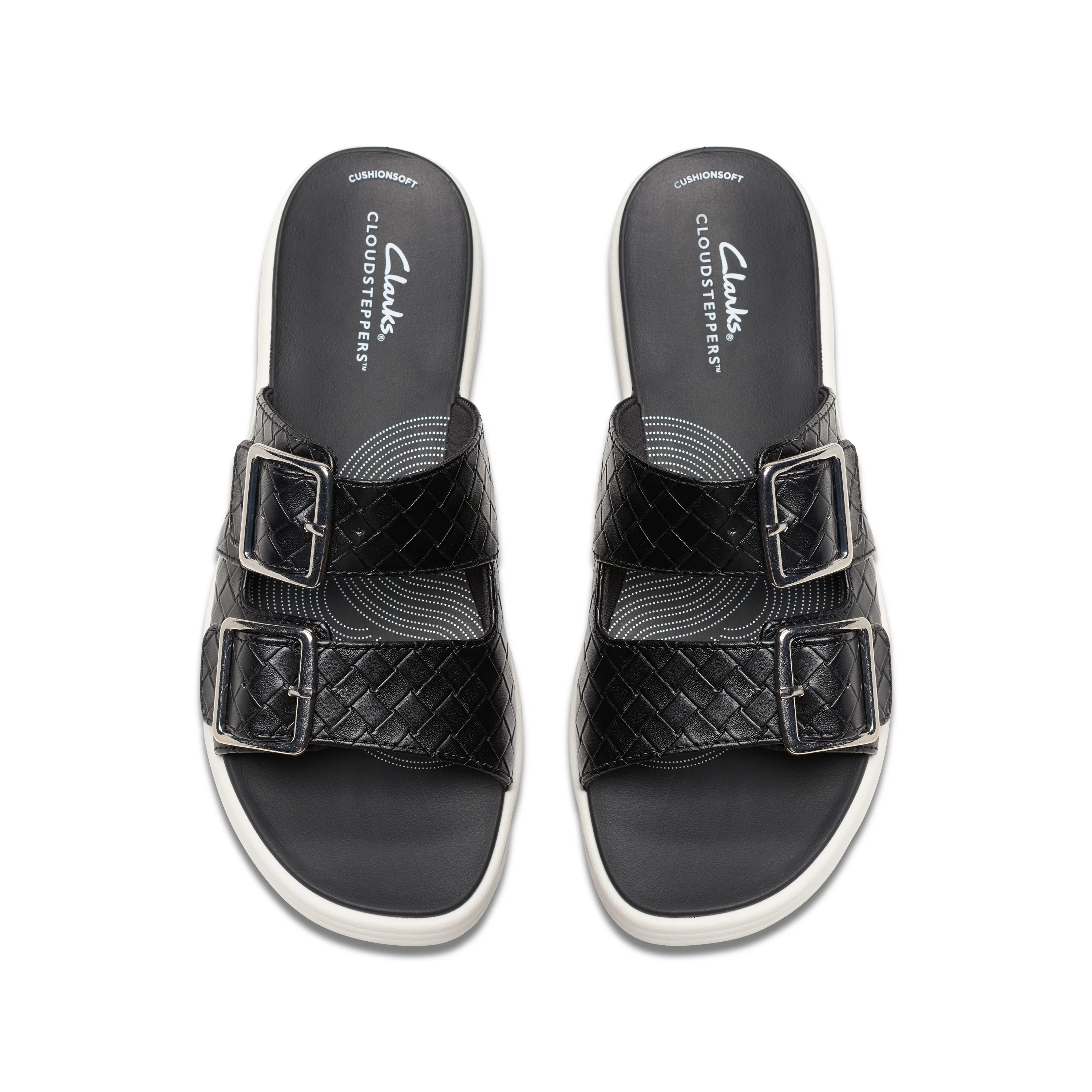 Clarks Women Drift Buckle Black Slide - Image 5