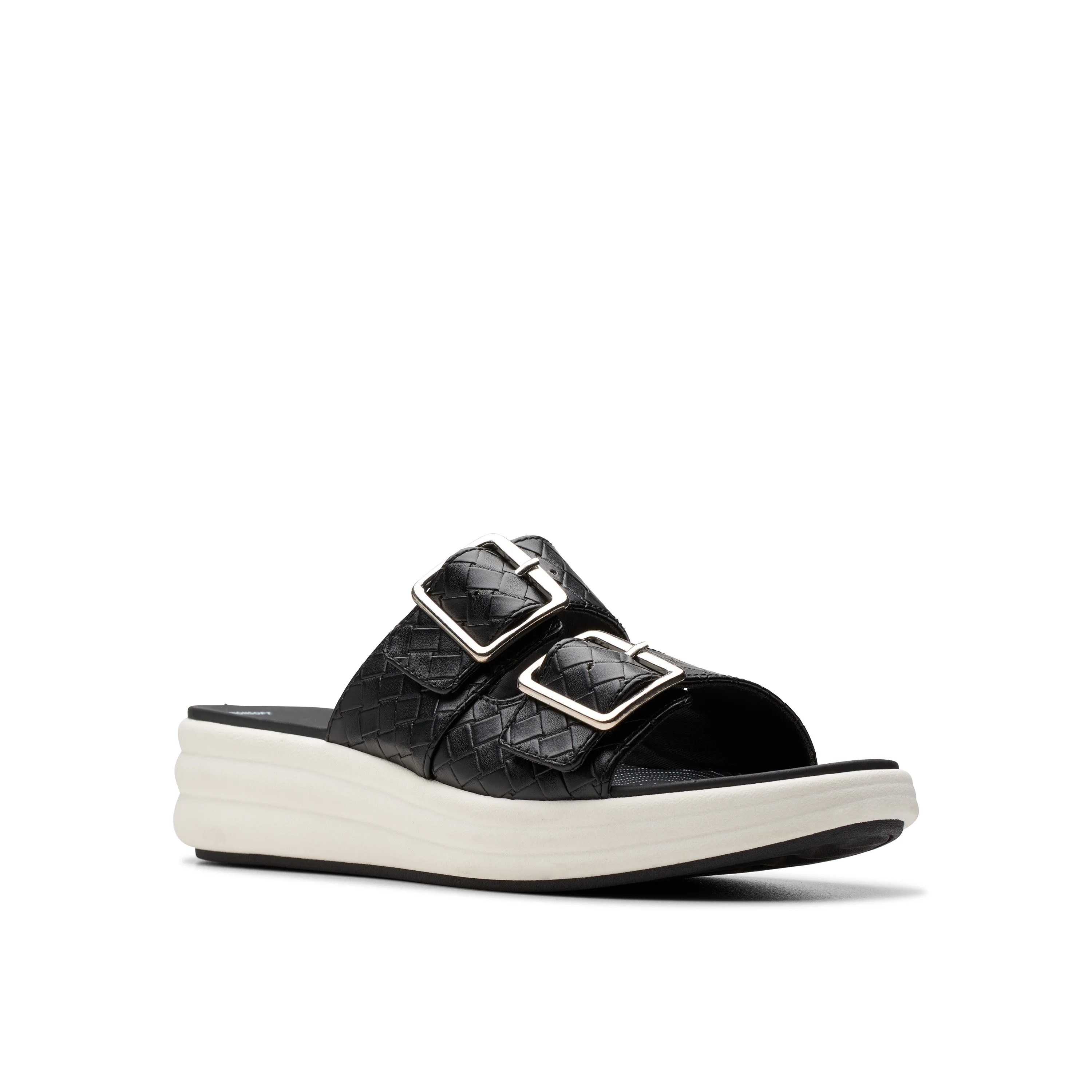 Clarks Women Drift Buckle Black Slide - Image 7