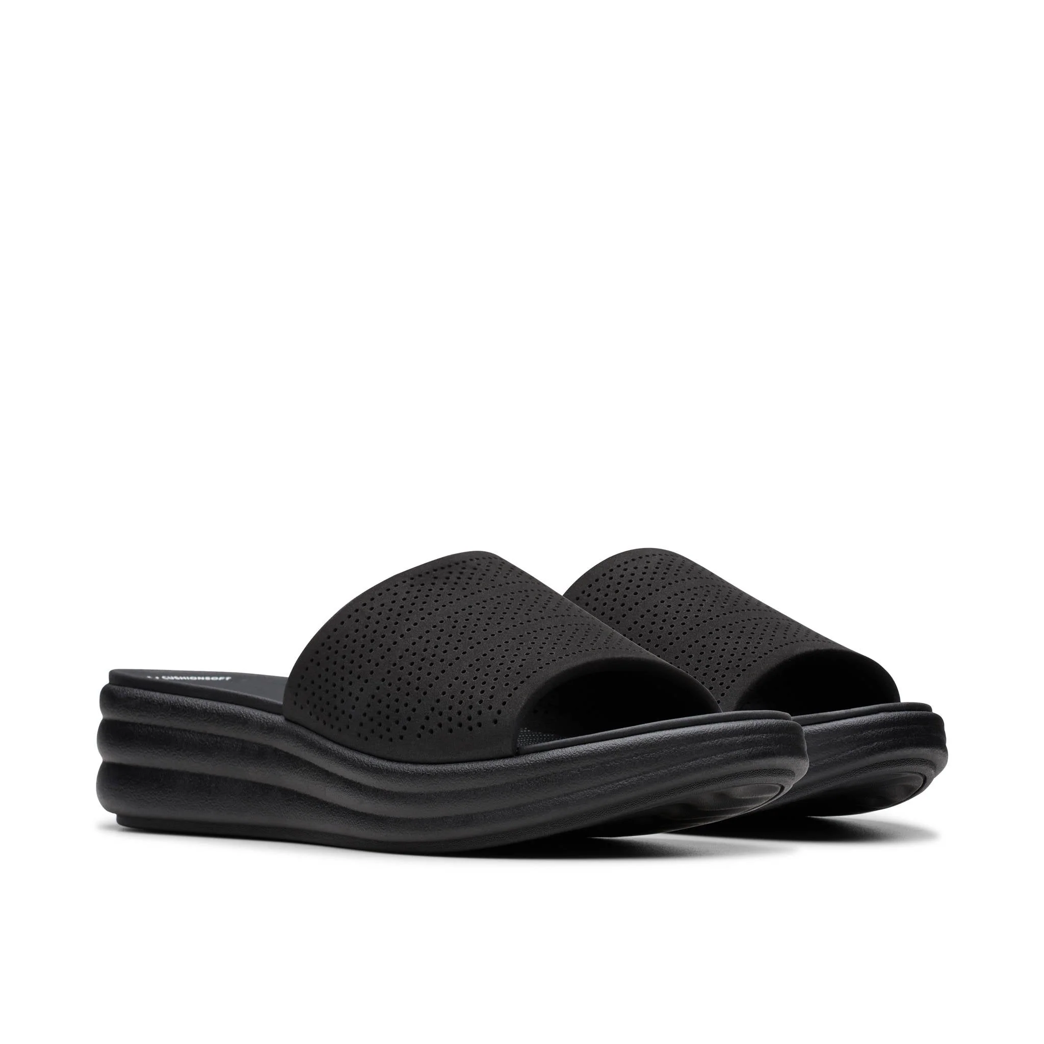 Clarks Women Drift Twist  Black Slide - Image 4